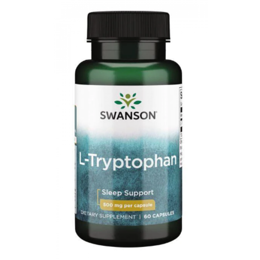 20325886453619_5ebeb55219 L-Tryptophan 500 mg - 60 Caps - Зображення 1