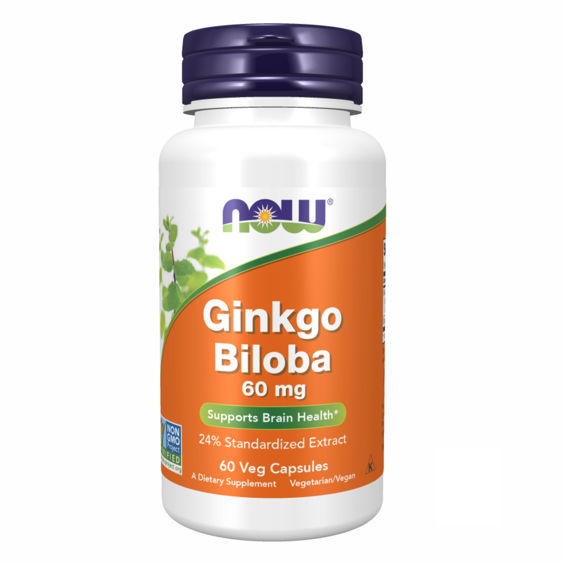 21380648530246_434fcab6bd-3 Ginkgo Biloba 60mg - 60vcaps - Зображення 1