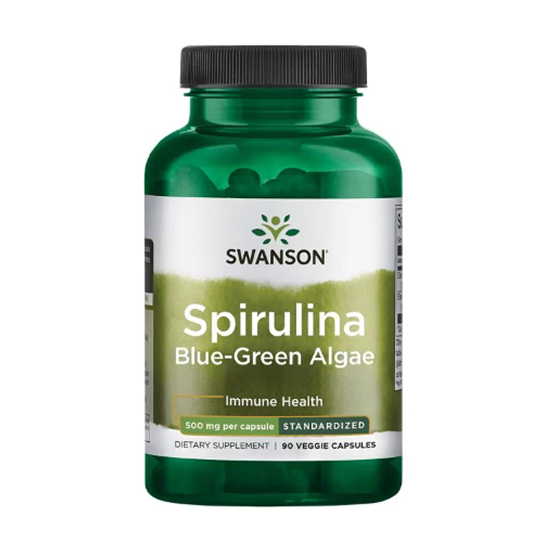 21474729411088_483f827c34 Spirulina Blue-Green Alhae 500mg - 90veg caps - Зображення 1