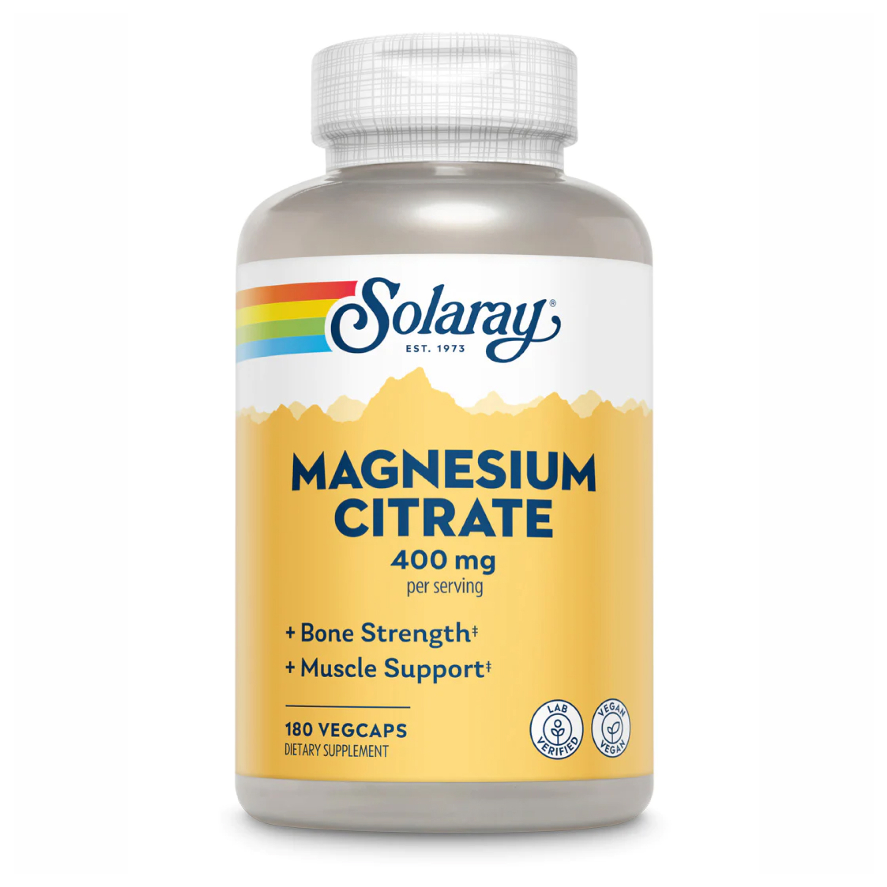 23059032719874_c160bd5722 Magnesium Citrate 400mg - 180 vcaps - Зображення 1