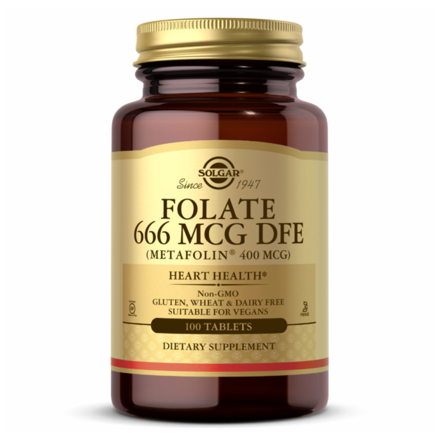 24779317902621_e242c7b792 Folate 400 mcg (as Metafolin) - 100 Tabs - Зображення 1