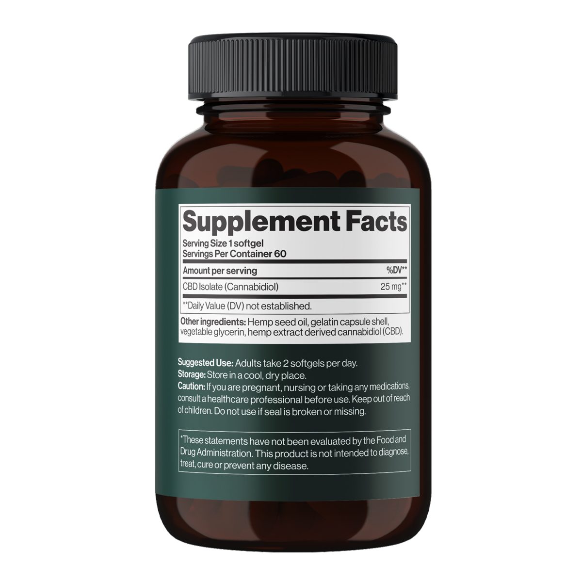 CBD Isolate 1500 mg - 60 softgels - Зображення 2