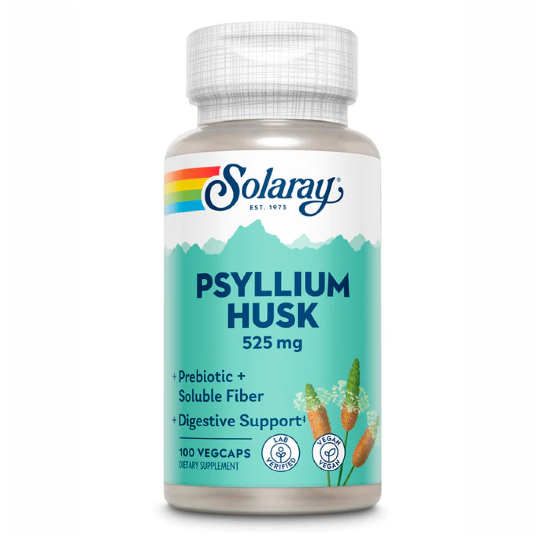 28823424993257_6927f43047 Psyllium Husk 525mg - 100 vcaps - Зображення 1