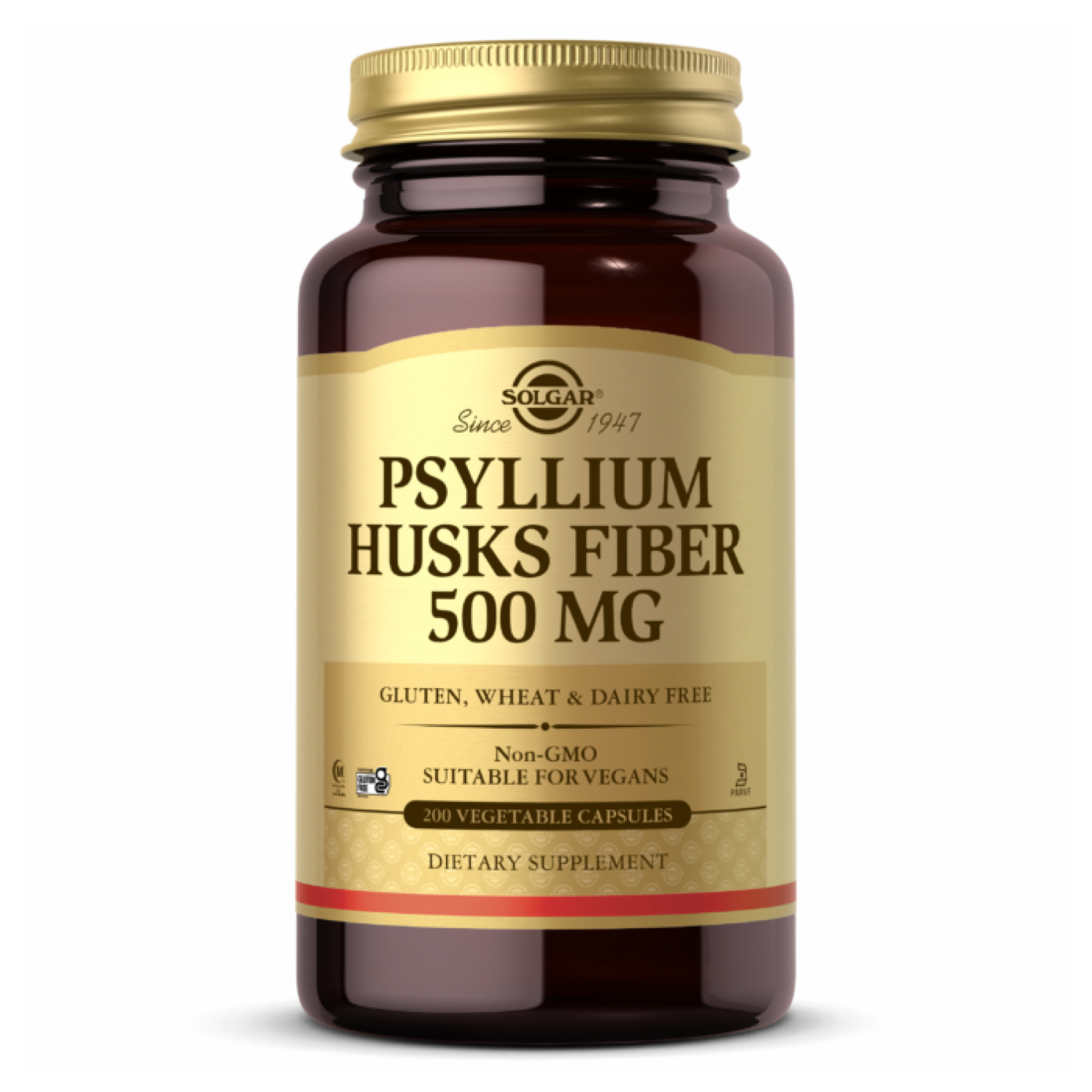 29529526122714_53a867fa4c Psyllium Husks Fiber 500mg - 200 Vcaps - Зображення 1