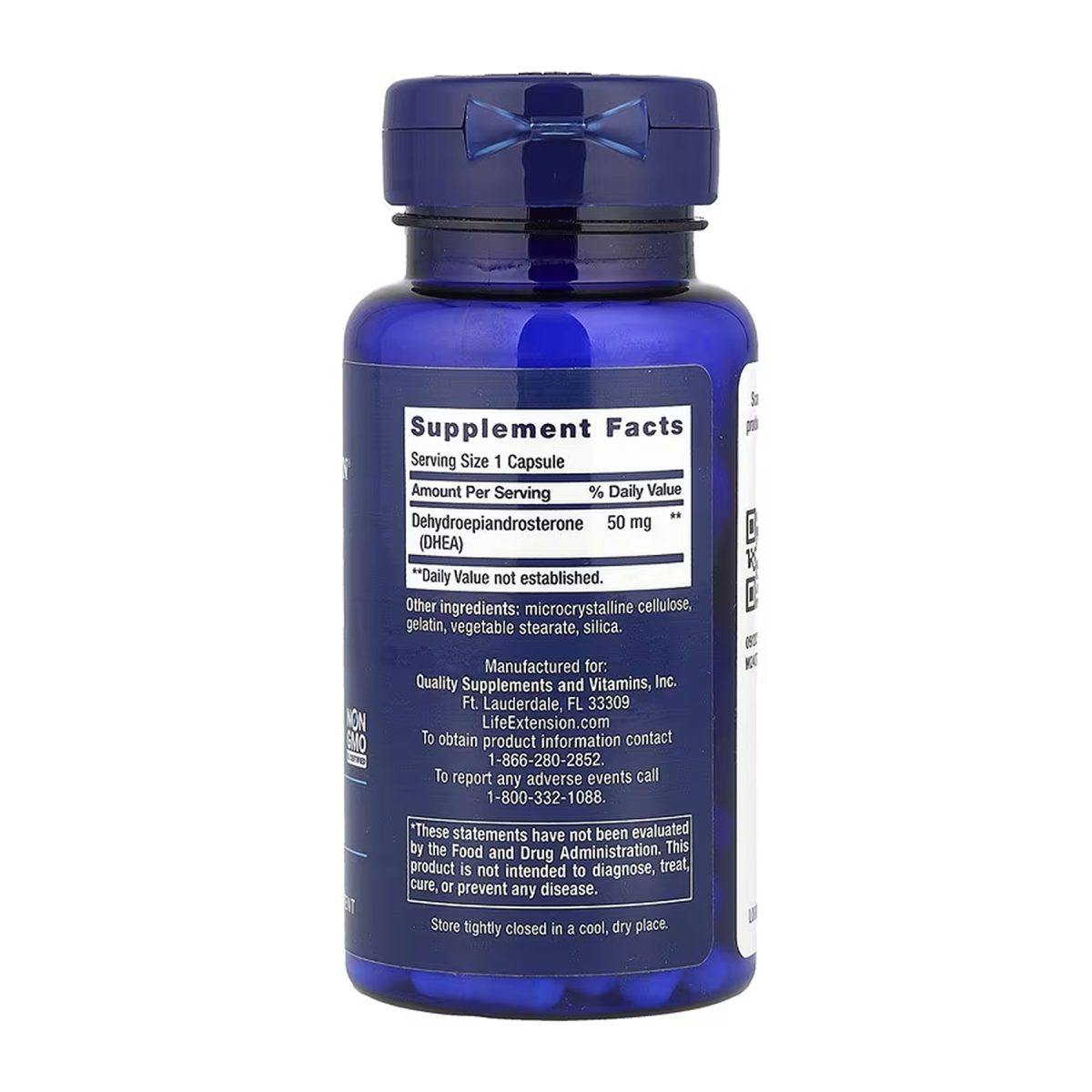 DHEA 50mg - 60 caps - Зображення 2