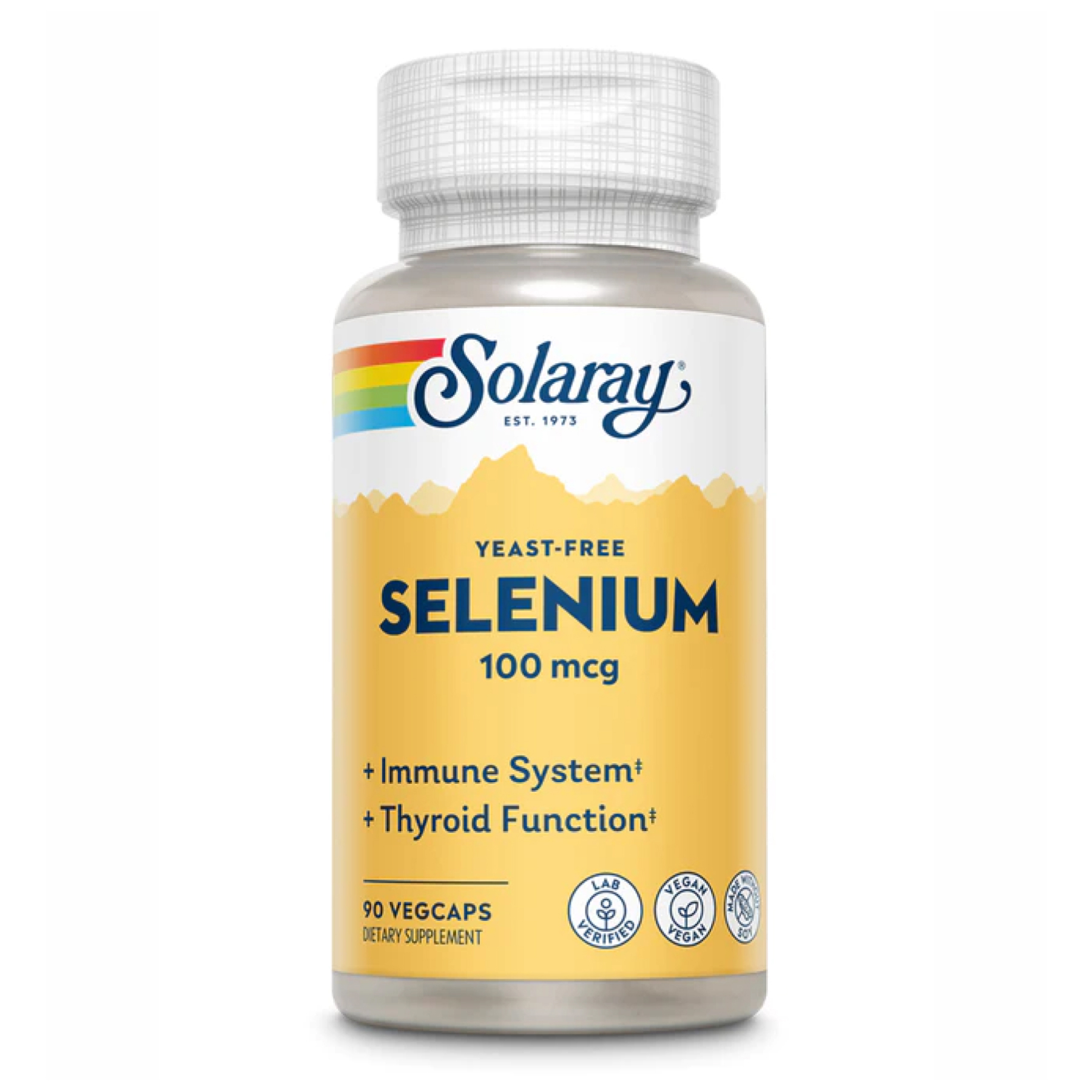33483830727362_4781d669de Selenium Yeast Free 100mcg - 90 vcaps - Зображення 1
