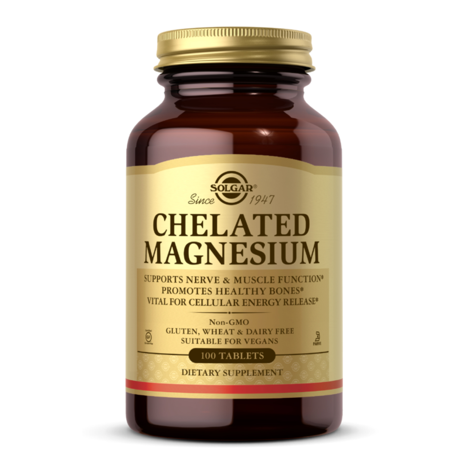 37248247013344_7cc461291c Chelated Magnesium - 100 tabs - Зображення 1