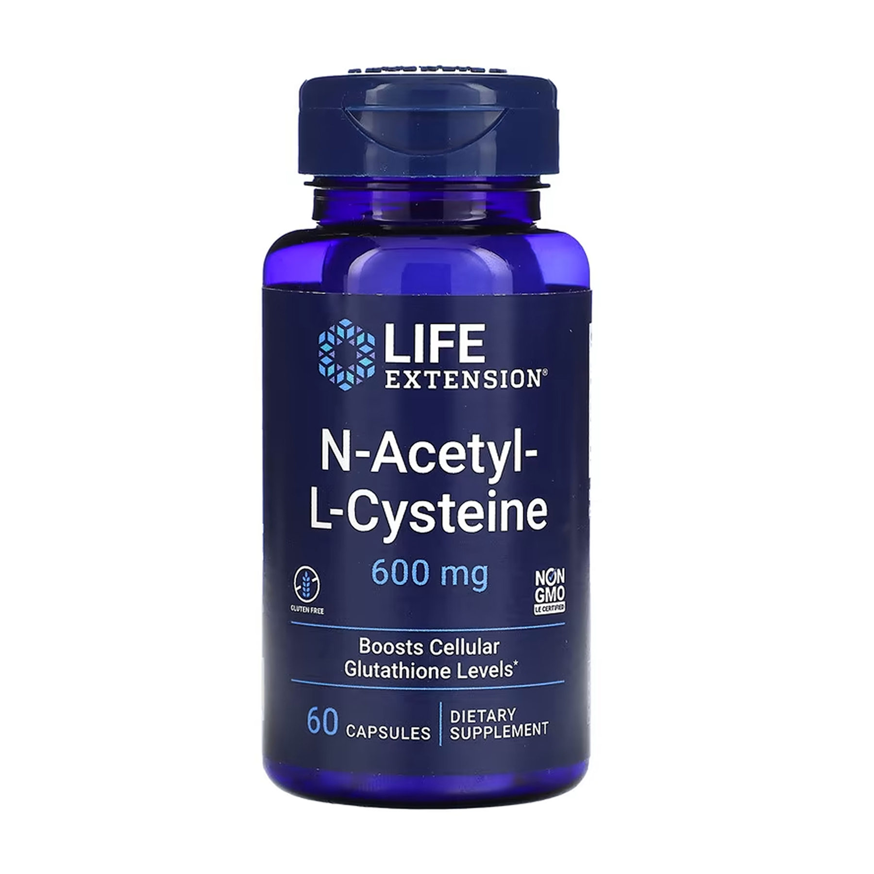 39174273217979_898613c953 N-Acetyl-L-Cysteine (NAC) 600mg - 60 caps - Зображення 1