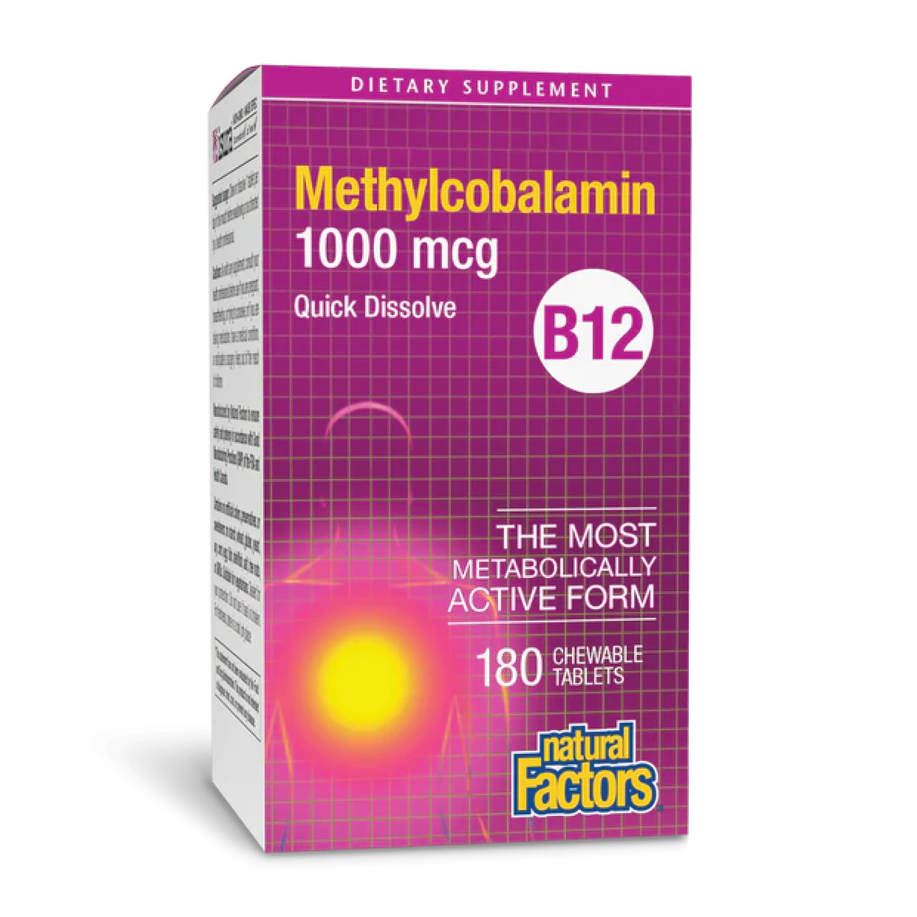 49542599560881_e6dd2cb407 B12 Methylcobalamin 1000 mcg - 180 tabs - Зображення 1
