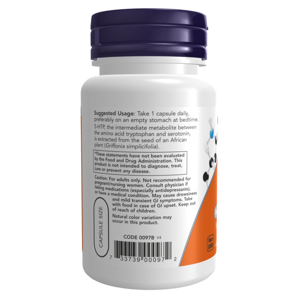 5-HTP 50mg - 30 vcaps - Зображення 3