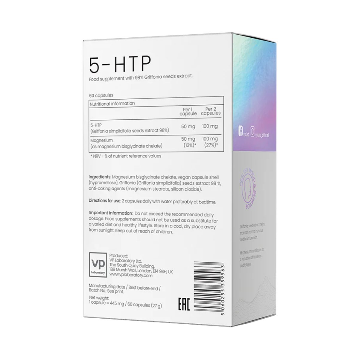 5-HTP - 60 caps - Зображення 2