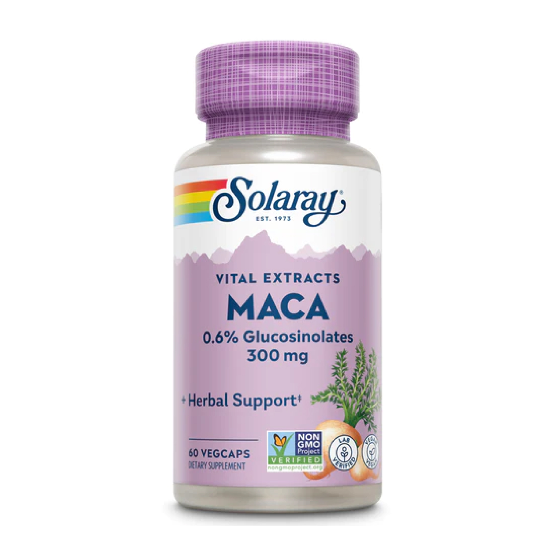 50611475869354_01b561af65 Maca Root Extract 300mg - 60 vcaps - Зображення 1
