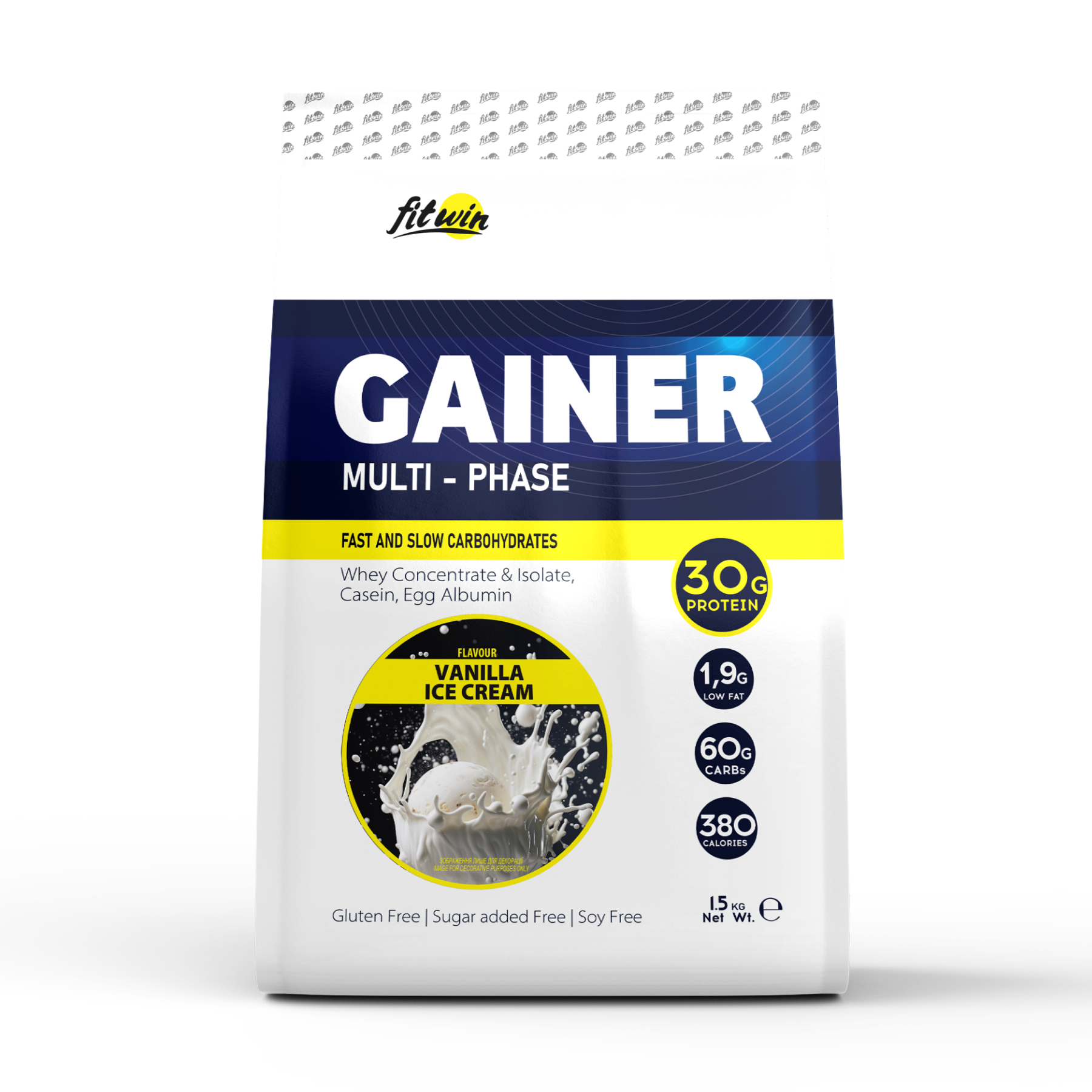55503548892667_9b152e9caf Gainer - 1500g Vanilla Ice Cream - Зображення 1