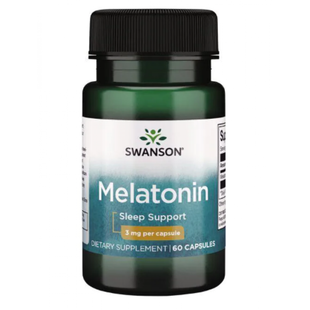 55674422473777_4ff6c25607-3 Melatonin 3 mg - 60 caps - Зображення 1