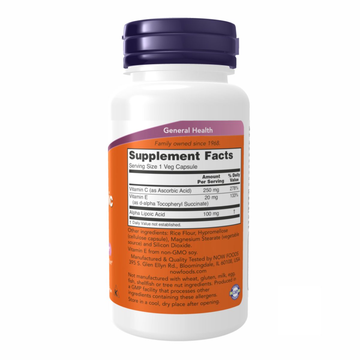 Alpha Lipoic Acid 100mg - 60vcaps - Зображення 2