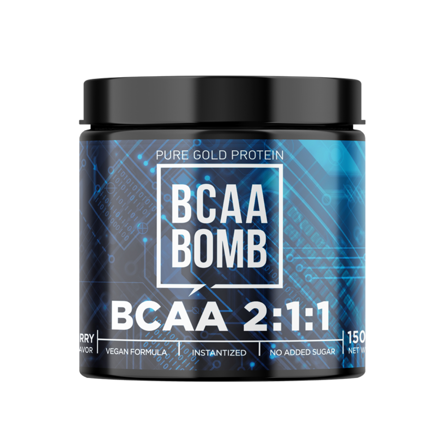 60783888755378_a8dc3a4884 BCAA Bomb 2-1-1 - 150g Strawberry - Зображення 1