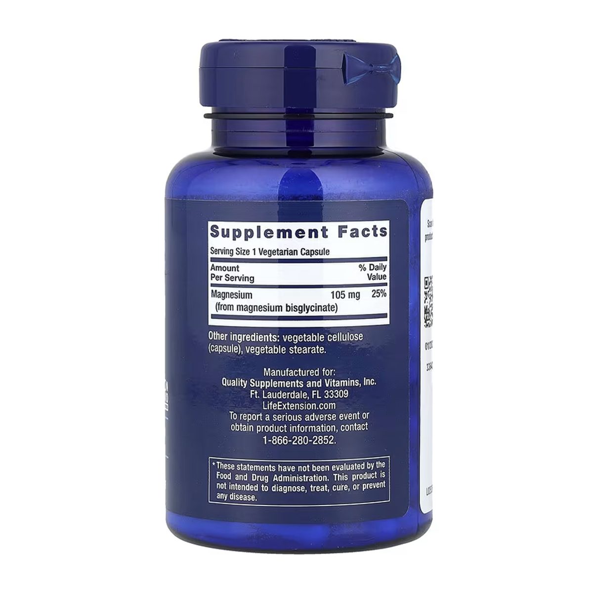 Magnesium Glycinate - 90 vcaps - Зображення 2