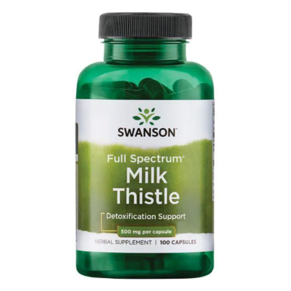 75438479342002_93cbfe576d Milk Thistle 500mg - 100caps - Зображення 1