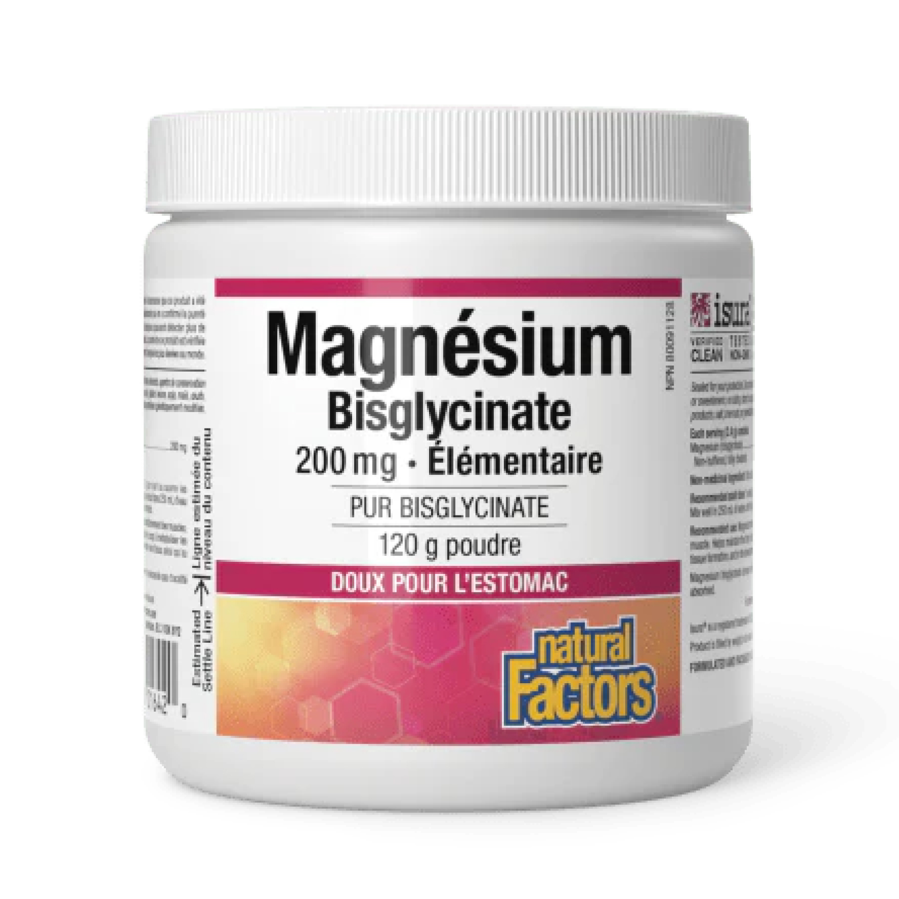76058100507219_8e57c66aa3 Magnesium Bisglycinate 200mg - 120g Pure - Зображення 1