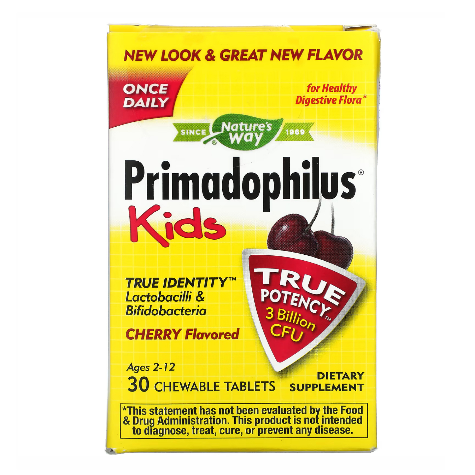 87344533846310_ce7a1069c9 Kids Primadophilus - 30 tabs Cherry - Зображення 1