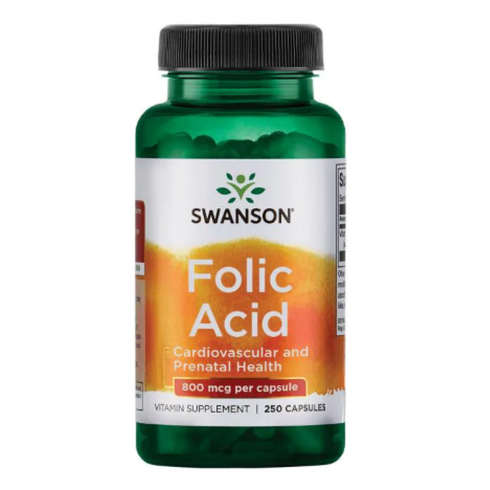 87430231507256_9cb3e761bb Folic Acid 800 mcg - 250 Caps - Зображення 1