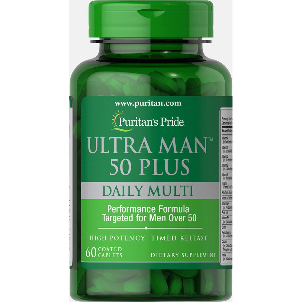 90986999432869_eebf41892a-3 Ultra Man™ 50 Plus - 60 Caplets - Зображення 1