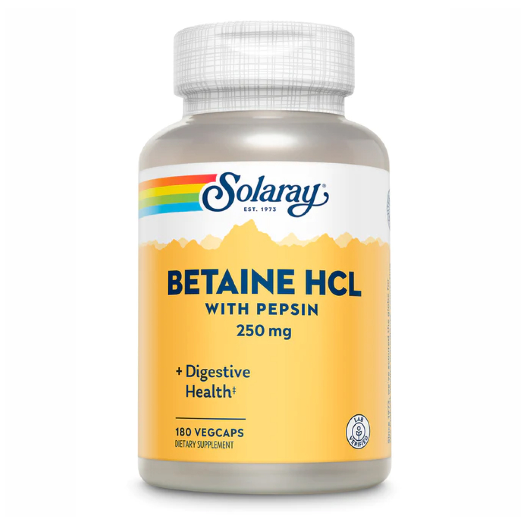 91022365823647_ec4d4968ec Betaine HCl 250mg - 180 vcaps - Зображення 1