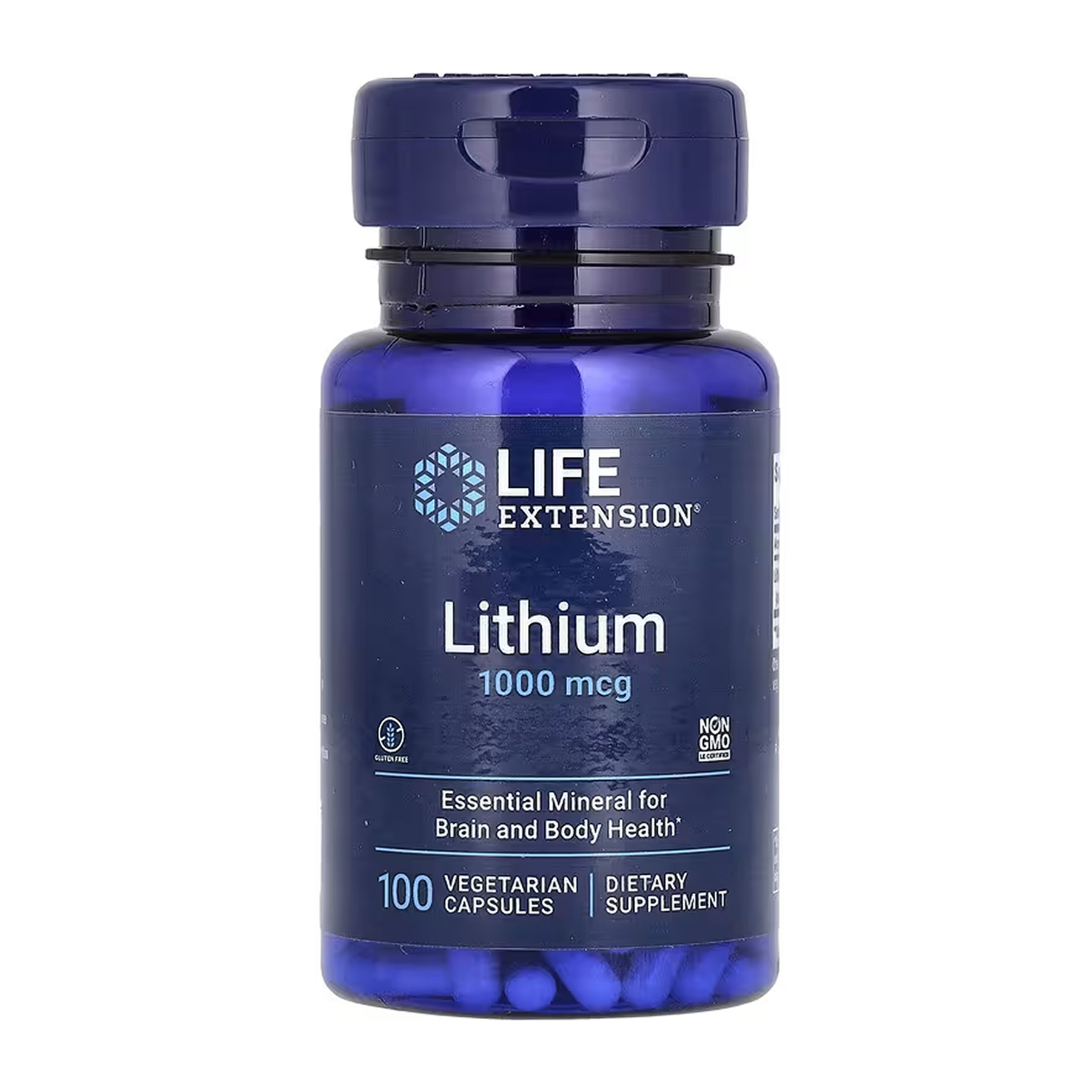 95766666125435_8e3beb6e31 Lithium 1000 mcg - 100 caps - Зображення 1