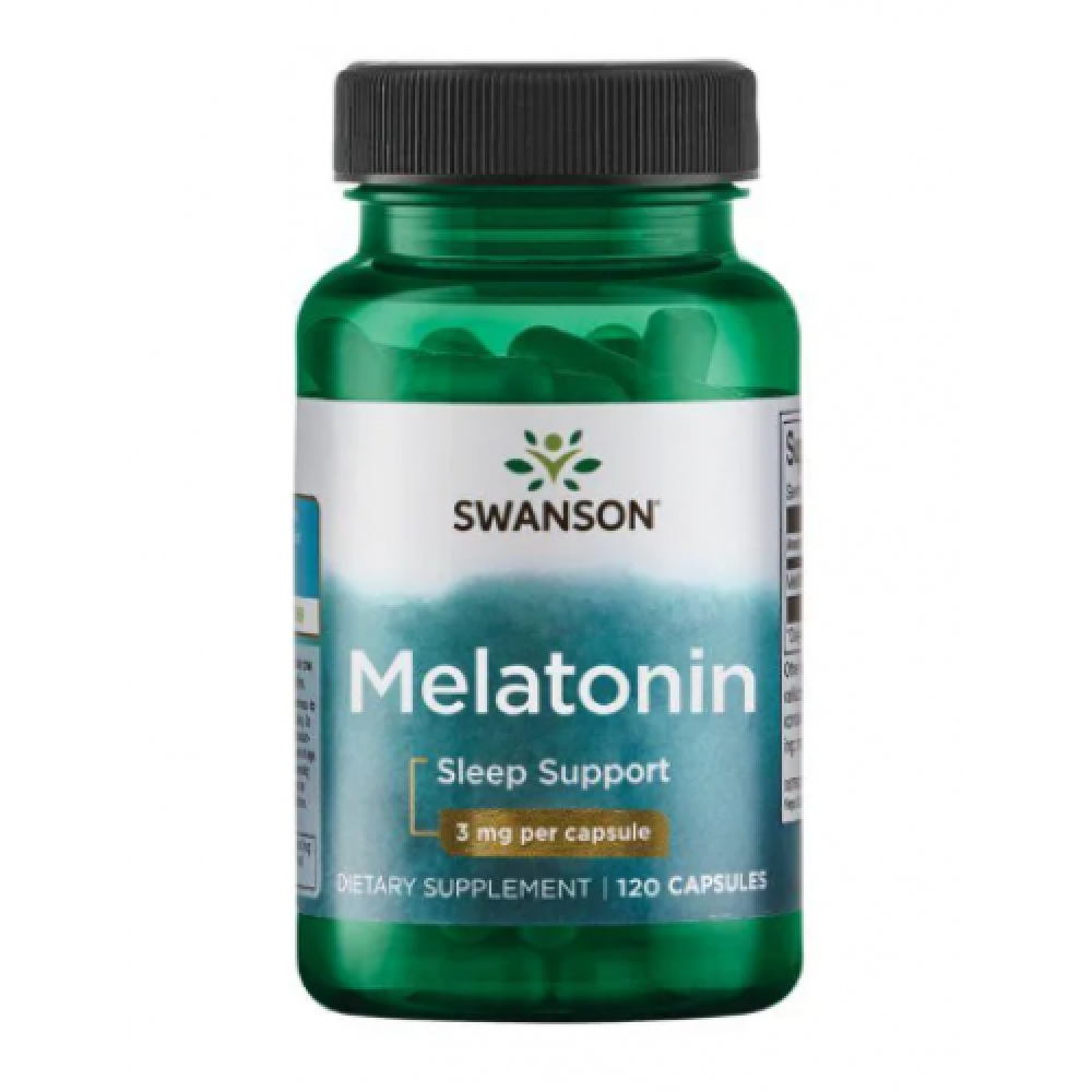 96015597344236_df816b1caa-3 Melatonin 3 mg - 120 caps - Зображення 1