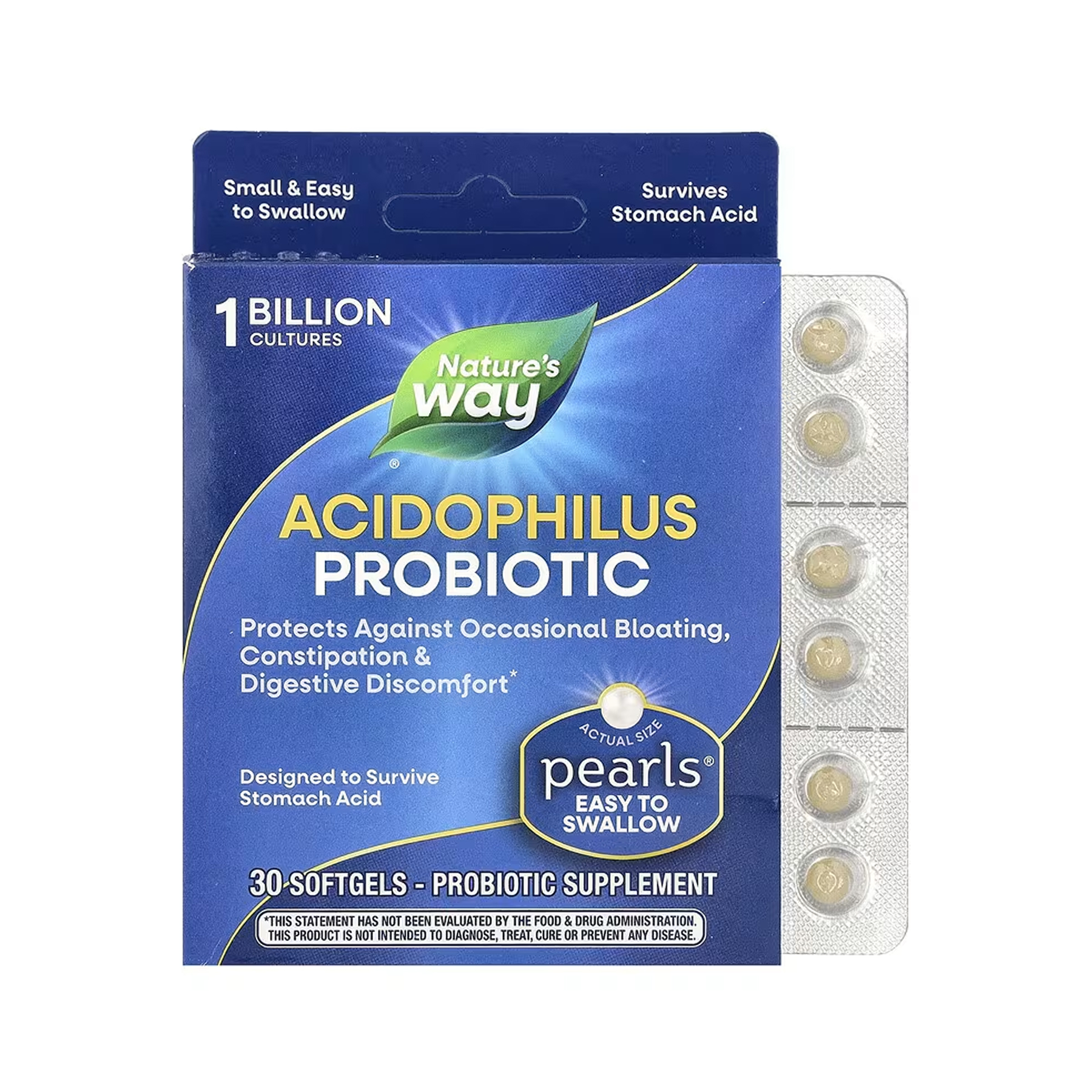acidophilus-probiotic-30-softgels-93867983317252_a5a63cb535 Acidophilus Probiotic - 30 softgels - Зображення 1