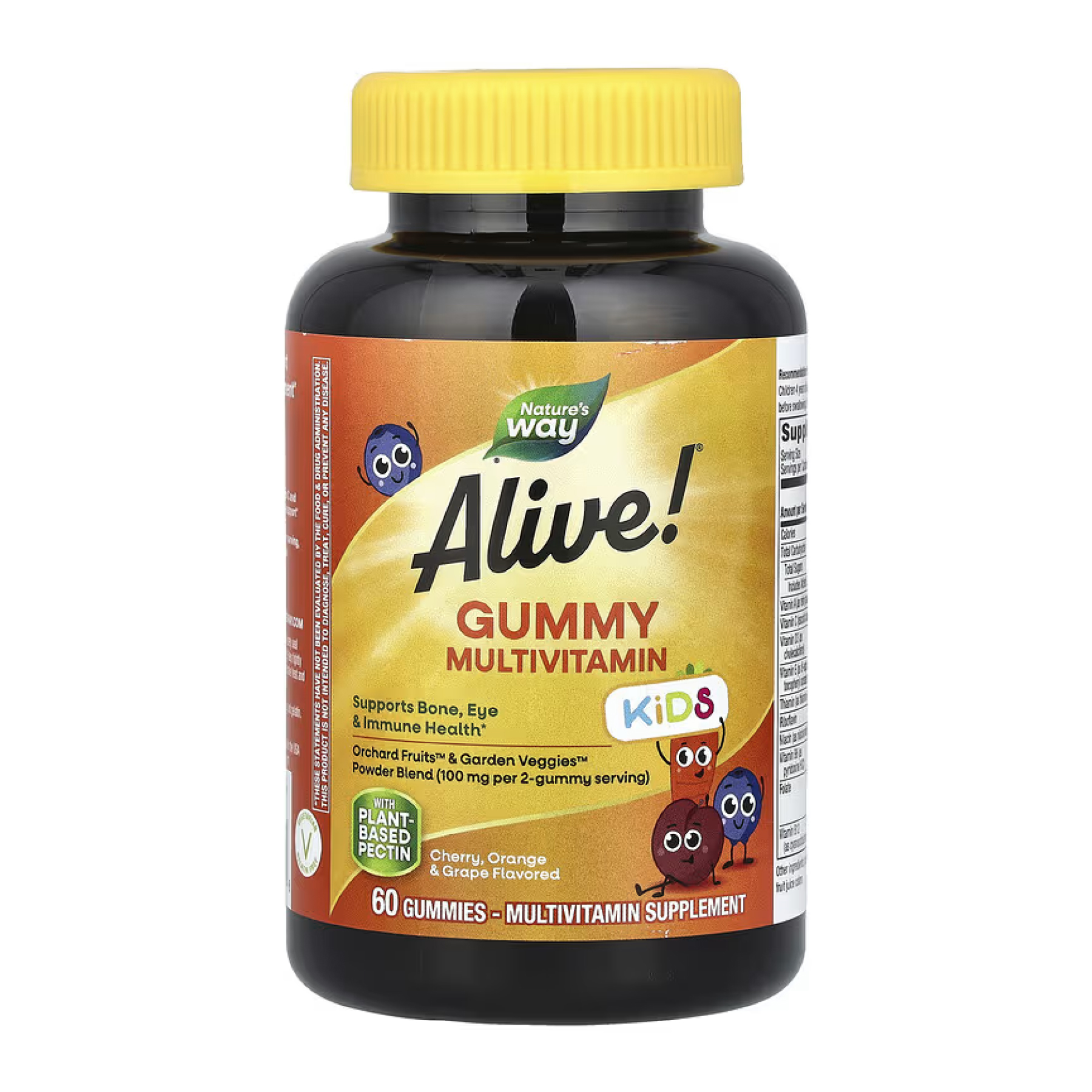 alive-childrens-gummy-multivitamin-gluten-free-made-with-pectin-60-gummies-50326897799515_cfd0d8a398 Alive! Children's Gummy Multivitamin, Gluten Free, Made with Pectin - 60 gummies - Зображення 1