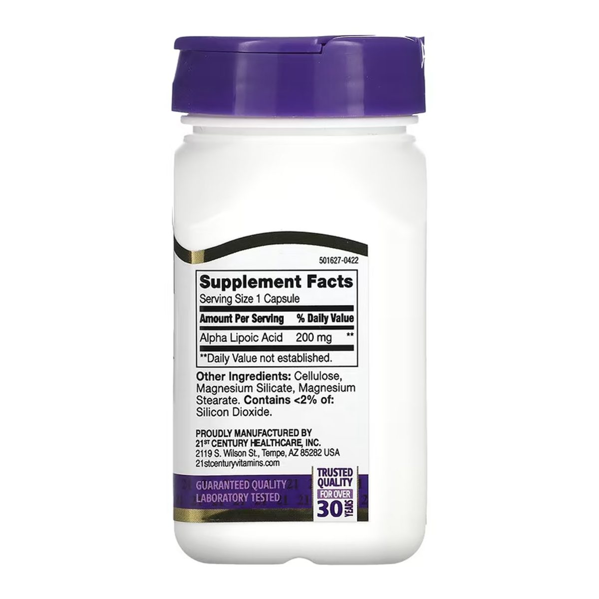 Alpha Lipoic Acid 200 mg - 60 caps - Зображення 2
