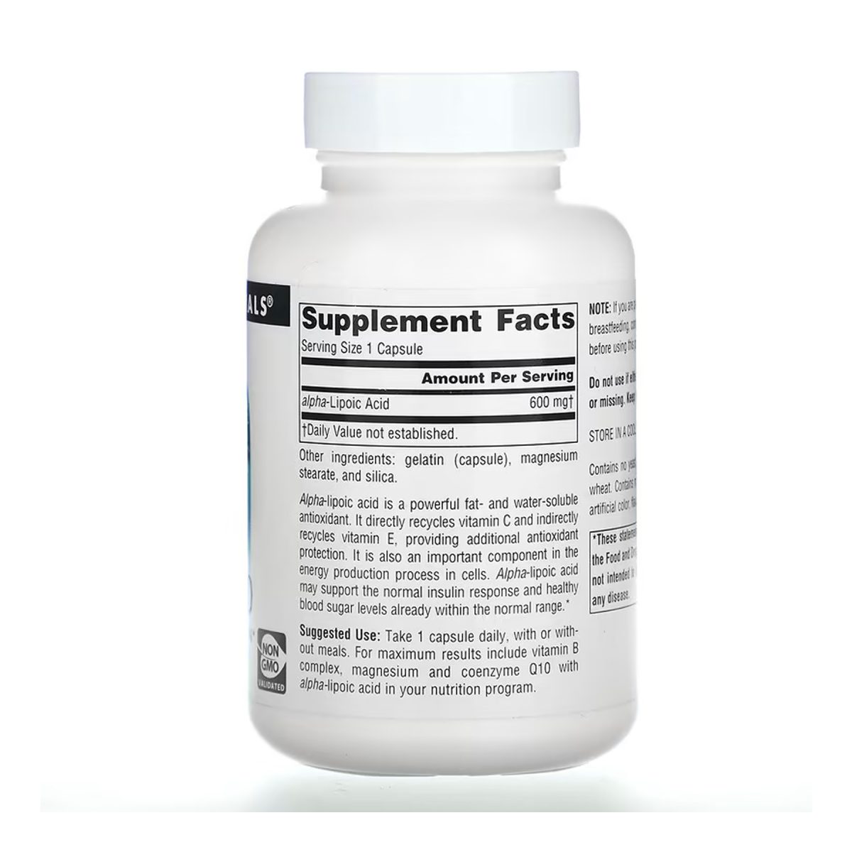 Alpha Lipoic Acid 600mg - 60 caps - Зображення 2