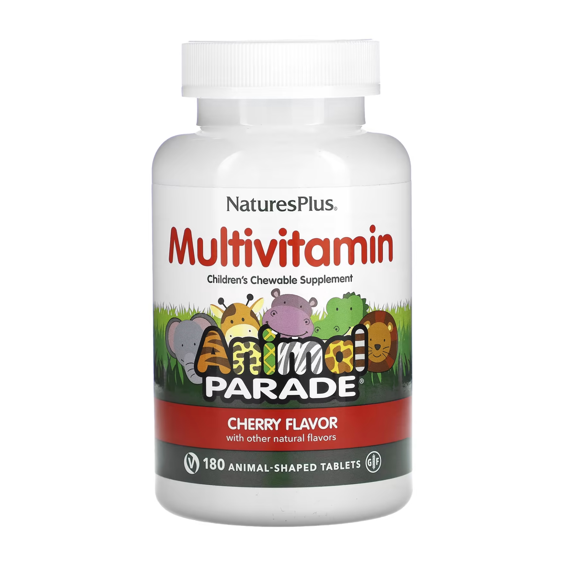 animal-parade-180-tabs-cherry-95502753675664_f75c1845ab Children’s Multivitamin - 180 tabs Cherry - Зображення 1