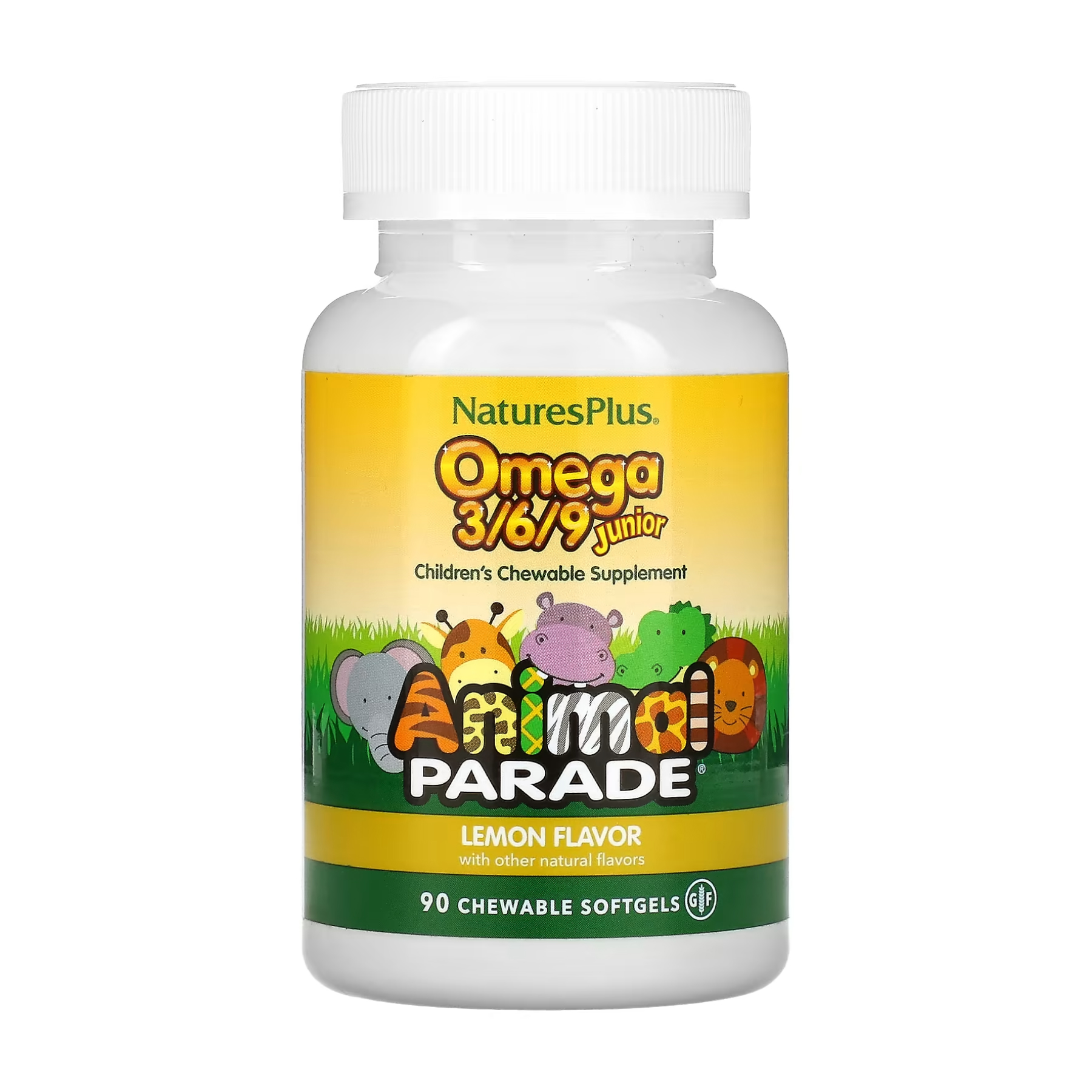 animal-parade-3-6-9-junior-90-softgels-95498533059917_a3816668b1 Kids Omega 3 6 9 - 90 softgels - Зображення 1