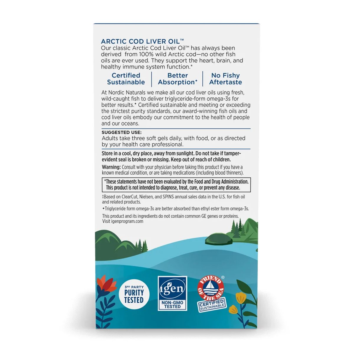 Arctic Cod Liver Oil - 90 softgels - Зображення 4