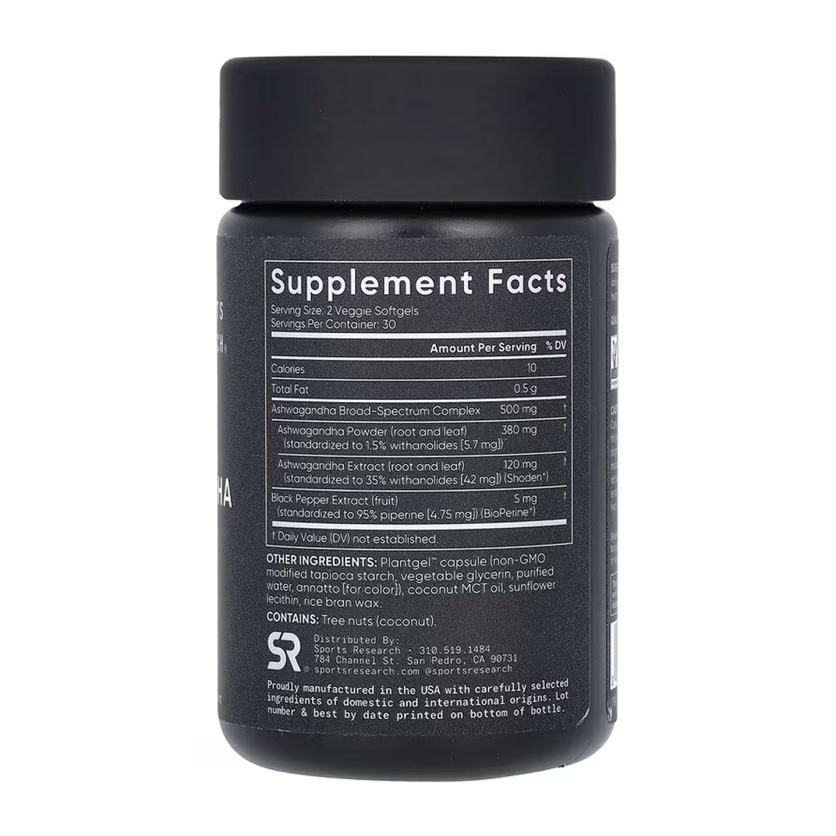 Ashwagandha 500mg - 60 veggie softgels - Зображення 2