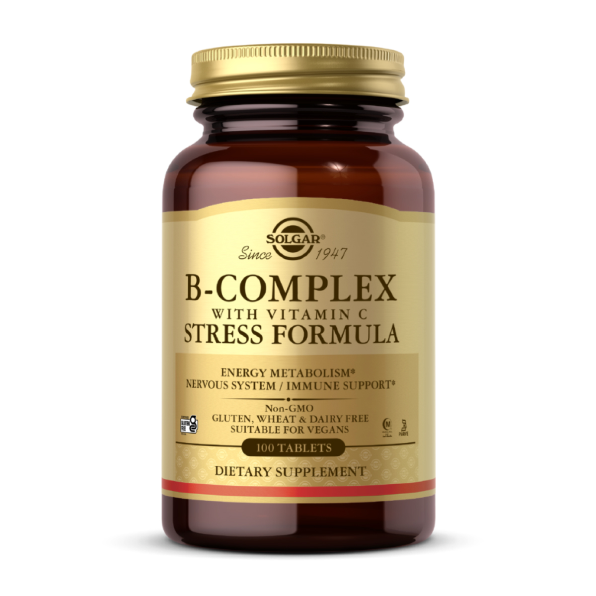 b-complex-with-vitamin-c-stress-formula-100-tabs-92167170692544_f6a66f2554 B-Complex with Vitamin C Stress Formula - 100 tabs - Зображення 1