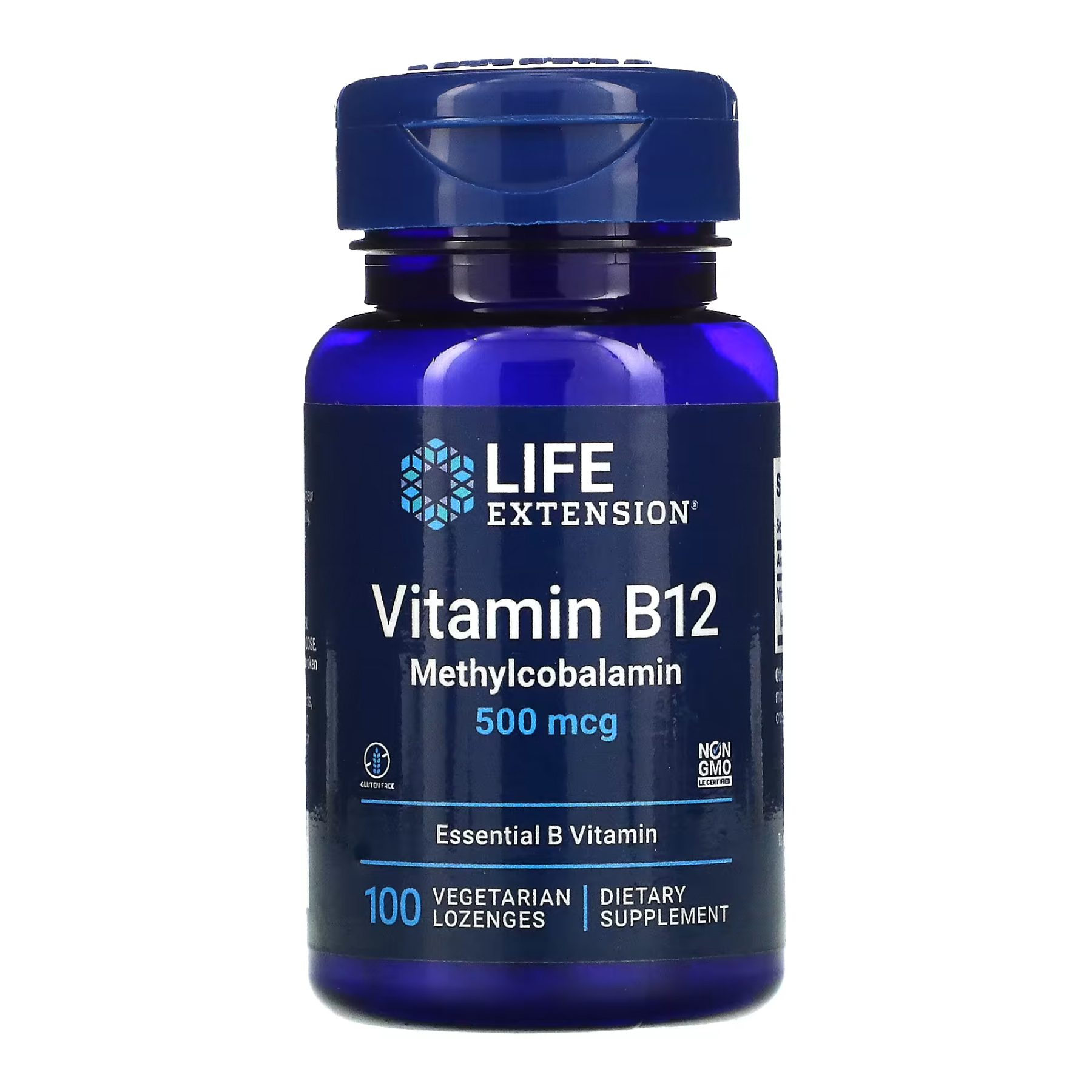 b12-500-mcg-100-lozenges-500-mcg-100-vegetarian-lozenges-94649347737875_6cf3a64027 B12 500 mcg - 100 lozenges - Зображення 1