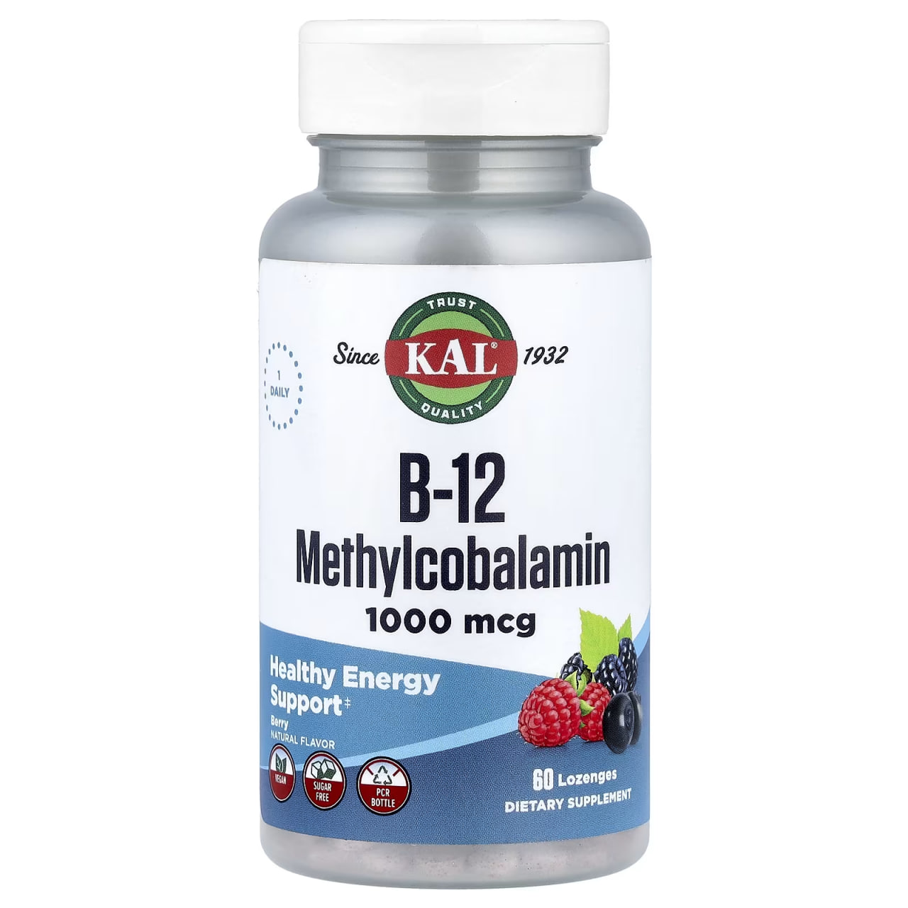 b12-methylcobalamin-lozenge-berry-btl-plastic-1000mcg-60ct-73386155676717_967f52dbd9 B12 Methylcobalamin 1000mcg - 60 lozenges Berry - Зображення 1