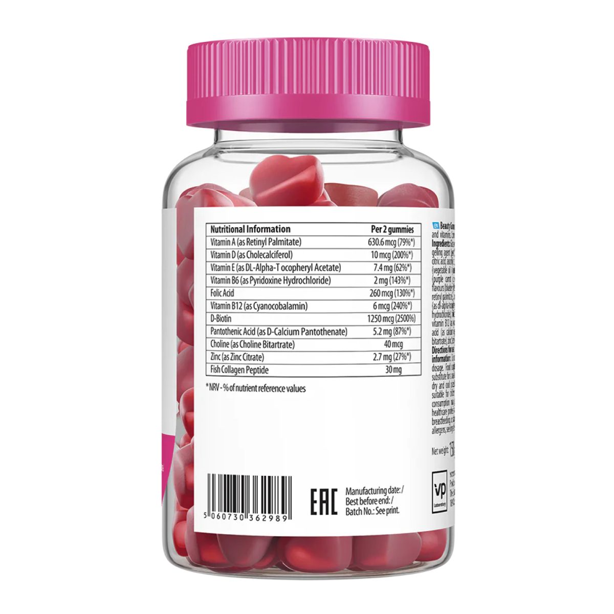 Beauty Hair Skin Nails - 60 gummies - Зображення 2