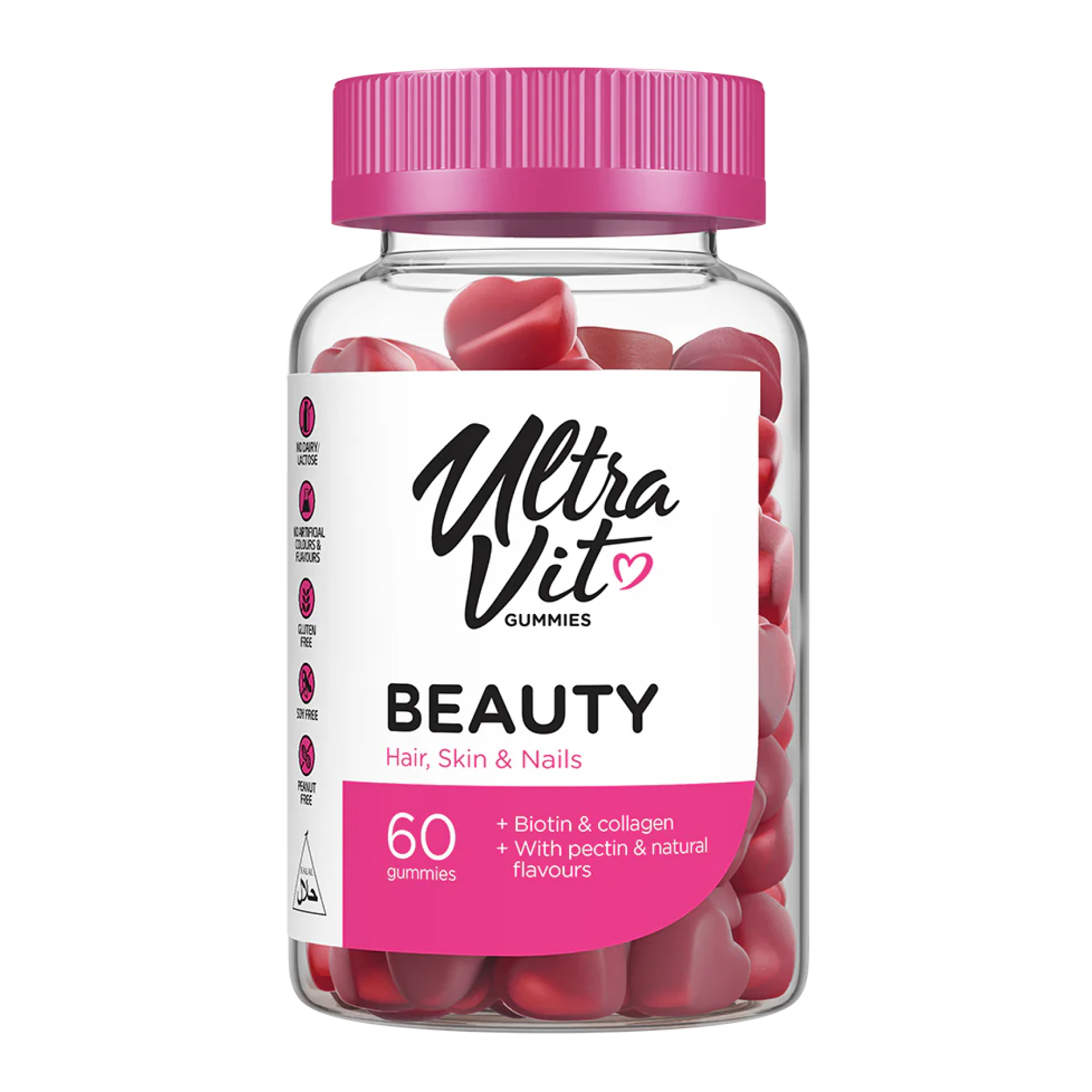 beauty-hair-skin-nails-90-gummies-67517676281642_170db45c6a Beauty Hair Skin Nails - 60 gummies - Зображення 1