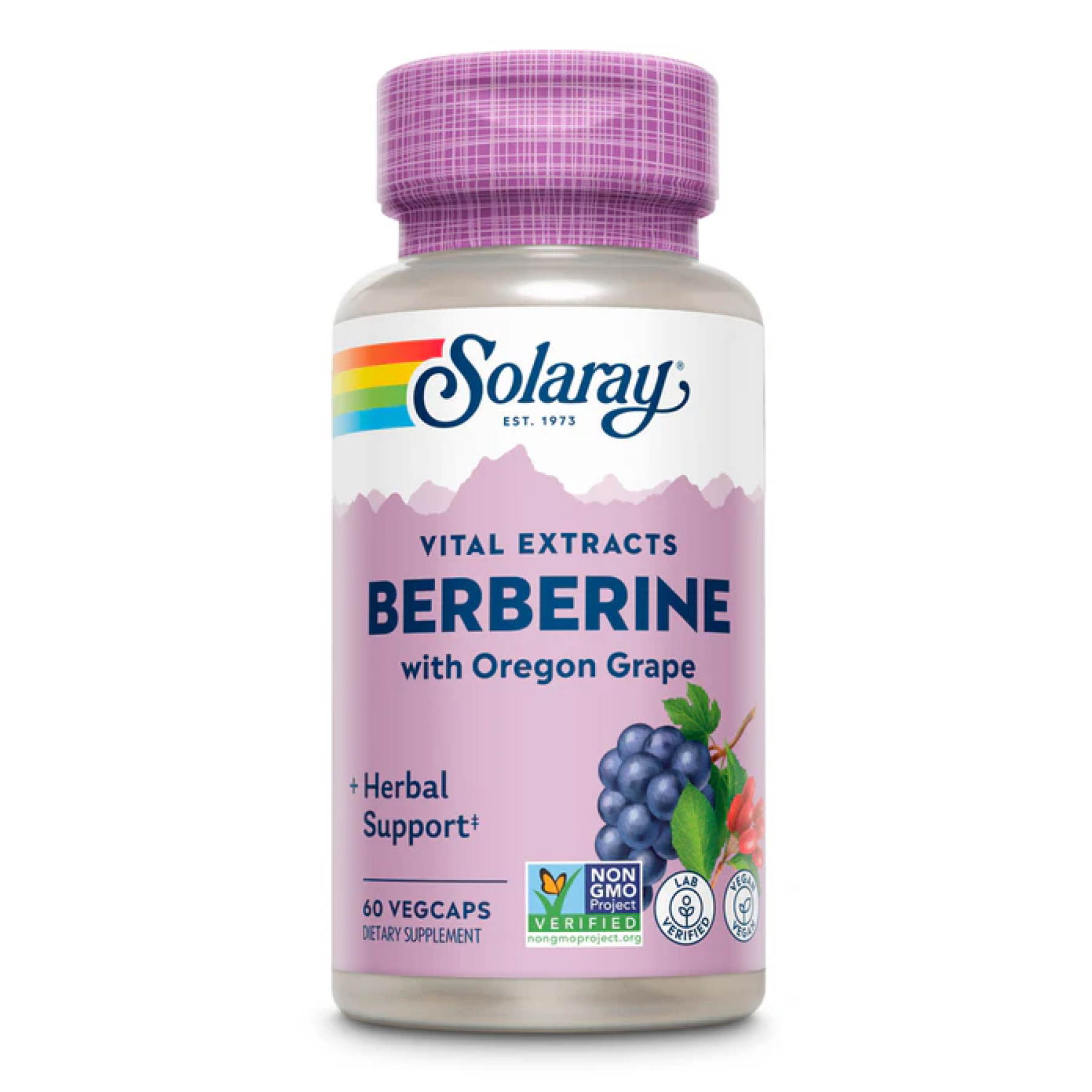 berberine-root-extract-60-vcaps-97755933496580_399f3c8afe Berberine with Oregon Grape - 60 vcaps - Зображення 1
