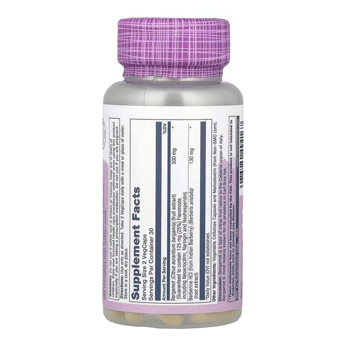 Bergamot Advanced Formula 500mg - 60 vcaps - Зображення 2