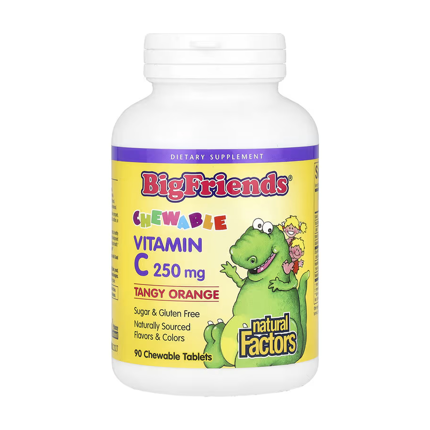 bigfriends-vitamin-c-250mg-90-tabs-orange-27369074332034_292d560865 BigFriends Vitamin C 250mg - 90 tabs Orange - Зображення 1