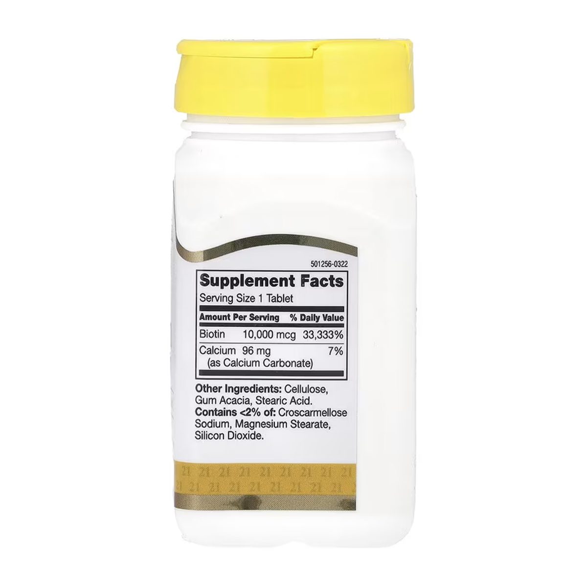 Biotin 10,000 mcg - 120 tabs - Зображення 2