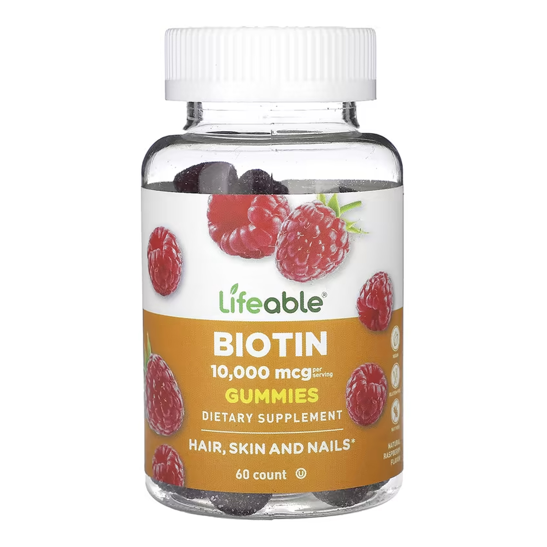 biotin-10000-mcg-60-gummies-55451304635061_7b8190edff Biotin 10,000 mcg - 60 gummies - Зображення 1