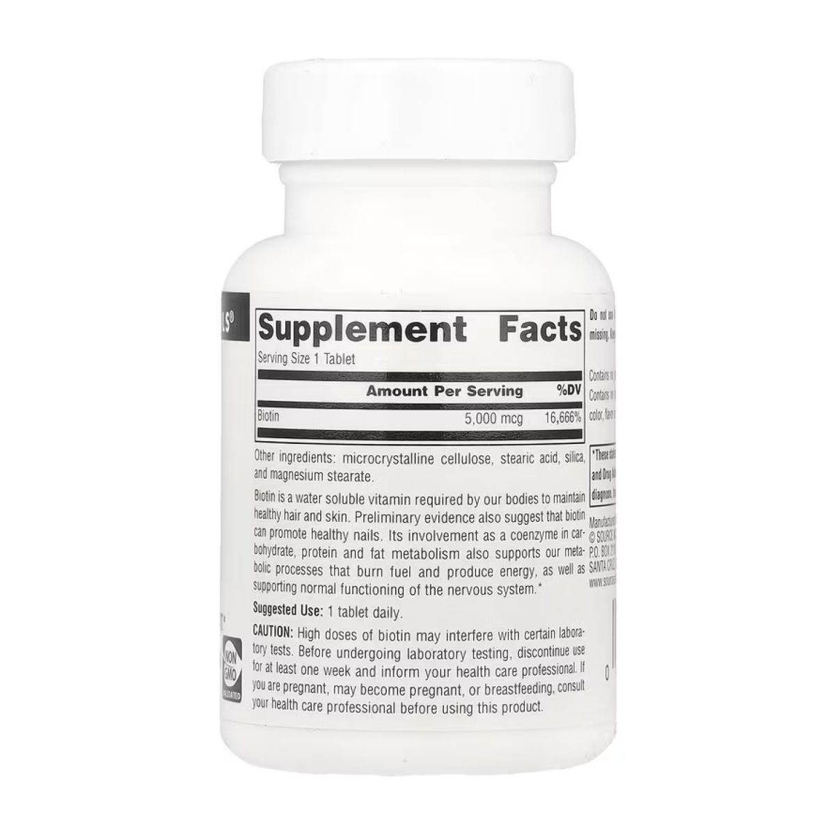 Biotin 5000mcg - 60 tabs - Зображення 2