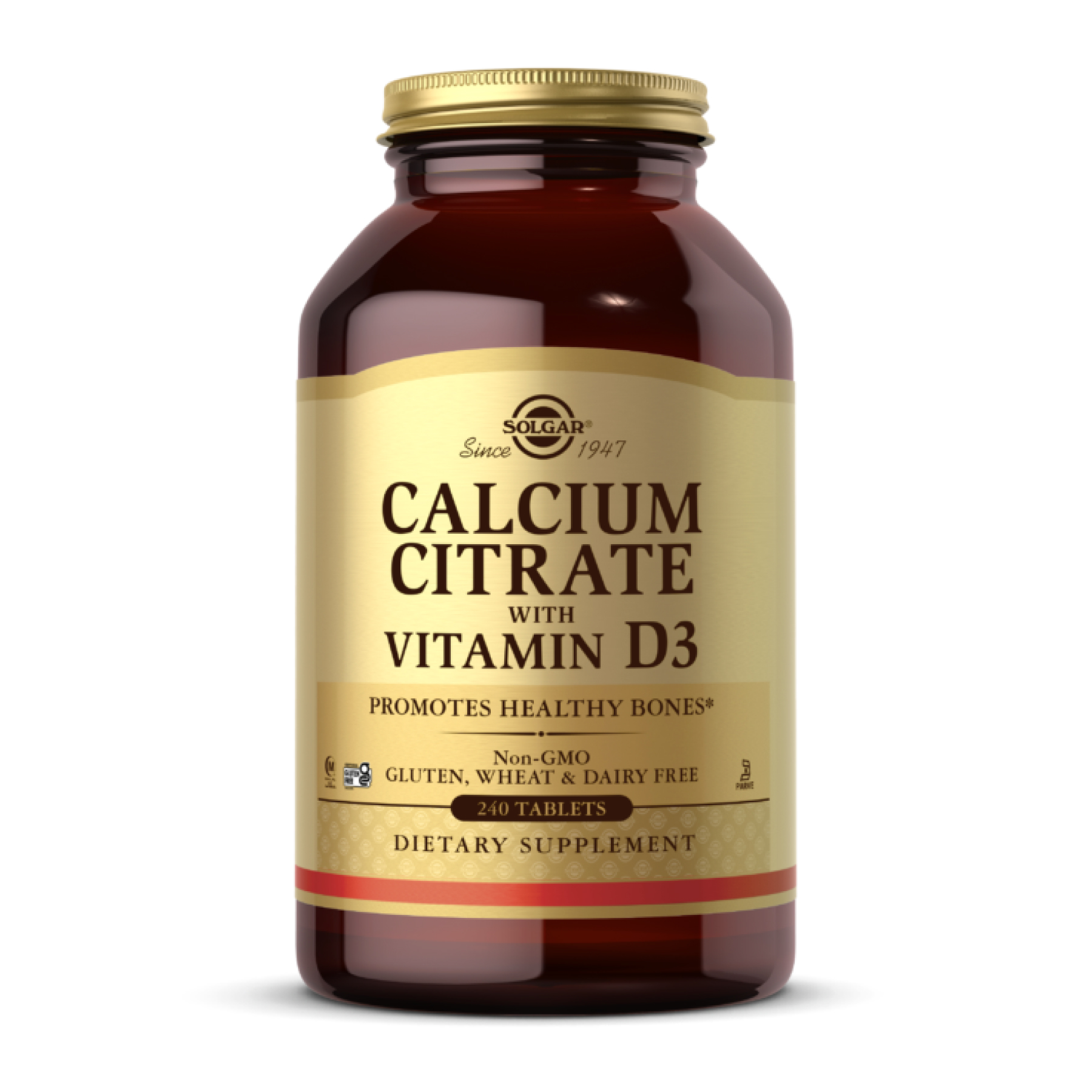 calcium-citrate-with-vitamin-d3-240-tabs-12234451906557_0d02c78557 Calcium Citrate with Vitamin D3 - 240 tabs - Зображення 1
