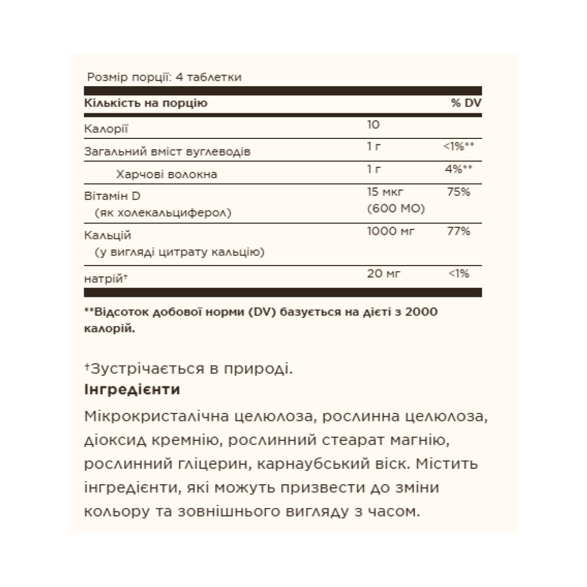Calcium Citrate with Vitamin D3 - 240 tabs - Зображення 2